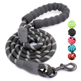 Pet Leash With Reflective Comfortable Padded Handle Small Medium Large Dogs