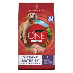 Purina ONE High Protein Dry Senior Dog Food Adult 7 Plus Formula