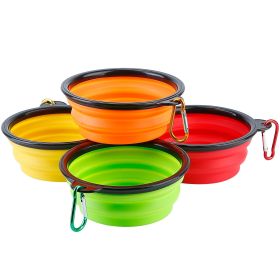 4Pc Silicone Collapsible Dog Bowls Travel Bowl Foldable