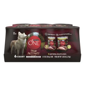 Purina One True Instinct Wet Dog Food High Protein 13 oz Cans (6 Pack)
