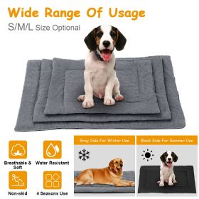 Dog Bed Mat Fleece Pet Crate Reversible Pad Joint Relief